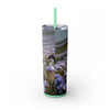 Skinny Tumbler with Straw – 20 oz Stainless Steel Cup