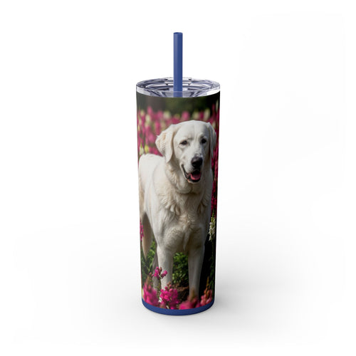 Skinny Tumbler with Straw – 20 oz Stainless Steel Cup
