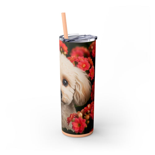 Skinny Tumbler with Straw – 20 oz Stainless Steel Cup
