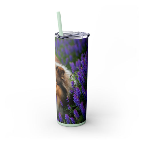 Skinny Tumbler with Straw – 20 oz Stainless Steel Cup