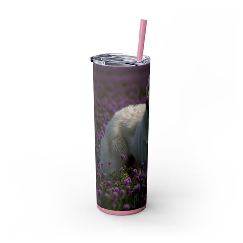 Skinny Tumbler with Straw – 20 oz Stainless Steel Cup