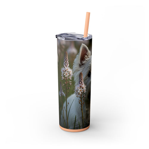 Skinny Tumbler with Straw – 20 oz Stainless Steel Cup