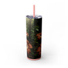 Skinny Tumbler with Straw – 20 oz Stainless Steel Cup
