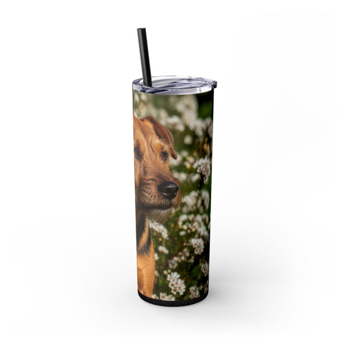 Skinny Tumbler with Straw – 20 oz Stainless Steel Cup