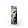 Skinny Tumbler with Straw – 20 oz Stainless Steel Cup