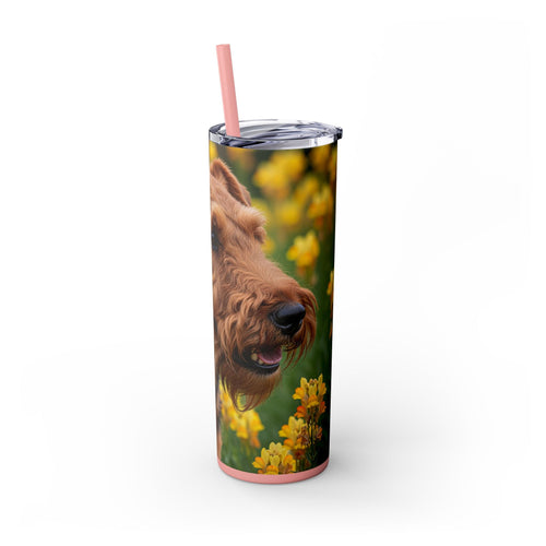 Skinny Tumbler with Straw – 20 oz Stainless Steel Cup