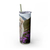 Skinny Tumbler with Straw – 20 oz Stainless Steel Cup