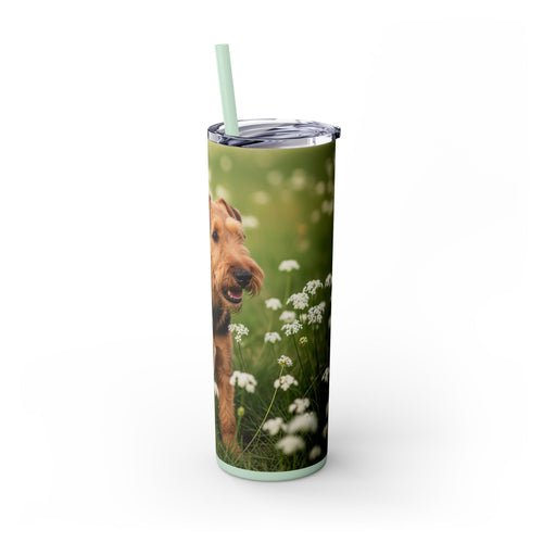 Skinny Tumbler with Straw – 20 oz Stainless Steel Cup