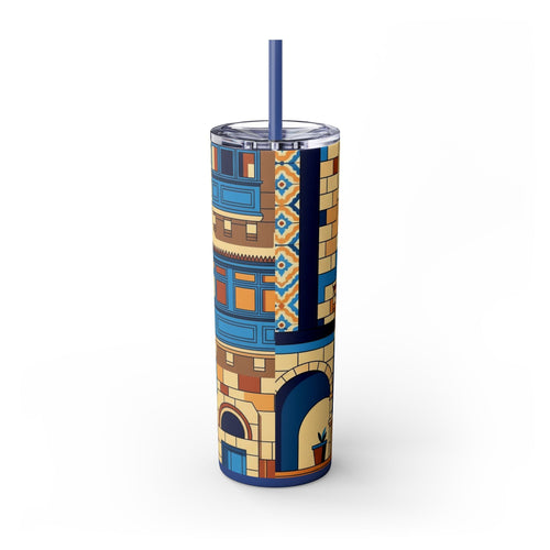 Skinny Tumbler with Straw – 20 oz Stainless Steel Cup
