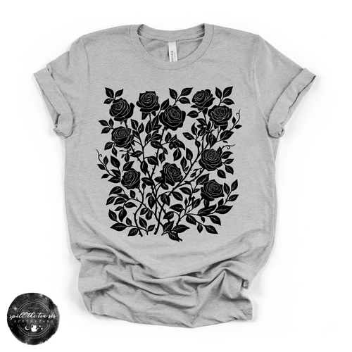 Rose Vines Tee | Vintage Botanical Floral Graphic T-Shirt