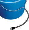 API Heated Flat Back Bucket 20QT No-Freeze Water Pail Horses Livestock Blue