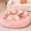Big Paw Plush Pet Sofa Bed – Washable Dog & Cat Bed with Calming Raised Edges (Small to XL)