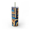 Skinny Tumbler with Straw – 20 oz Stainless Steel Cup