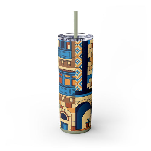 Skinny Tumbler with Straw – 20 oz Stainless Steel Cup