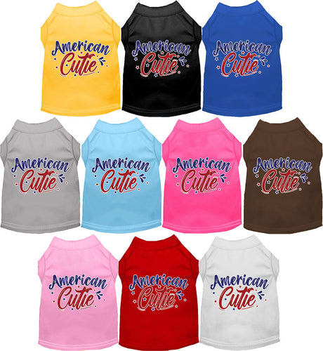 Patriotic Cat or Dog Shirt for Pets American Cutie