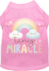 Adorable Cat or Dog Shirt for Pets Tiny Miracle