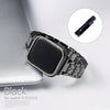 Compatible with Apple, Three Bead Diamond Bracelet Metal Full Diamond IWatch Stainless Steel