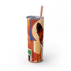 Skinny Tumbler with Straw – 20 oz Stainless Steel Cup