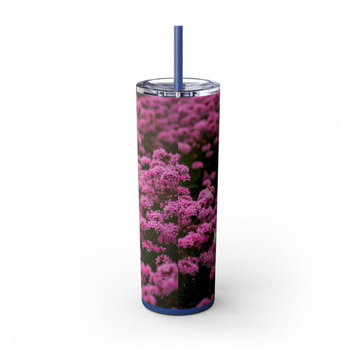 Skinny Tumbler with Straw – 20 oz Stainless Steel Cup