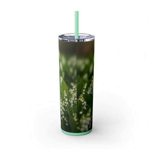Skinny Tumbler with Straw – 20 oz Stainless Steel Cup