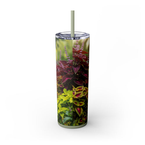 Skinny Tumbler with Straw – 20 oz Stainless Steel Cup