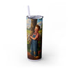 Skinny Tumbler with Straw – 20 oz Stainless Steel Cup
