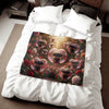 Valentine Puppy Heart Blanket