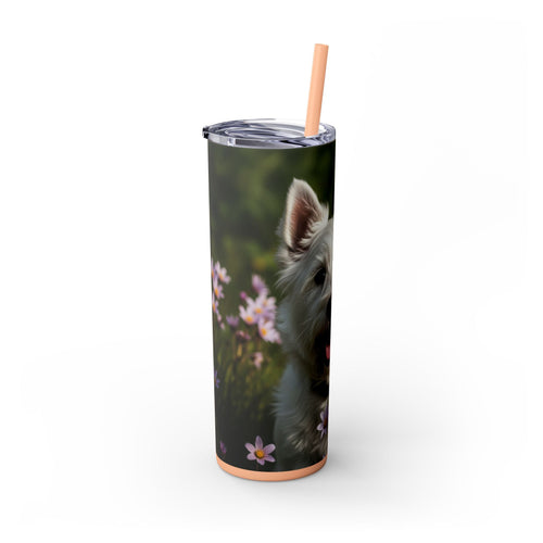 Skinny Tumbler with Straw – 20 oz Stainless Steel Cup