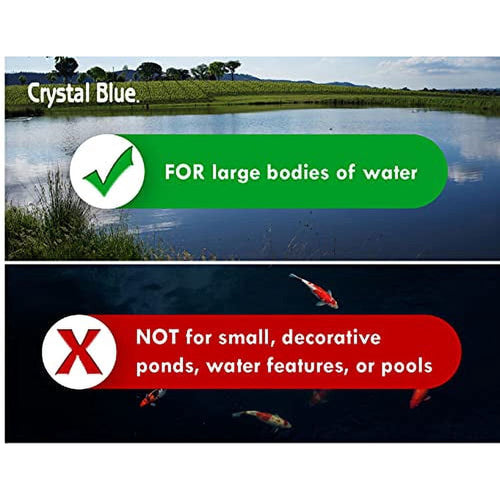 Crystal Blue Lake & Pond Dye 1 Gallon Royal Blue Water Colorant Treats 1 Acre