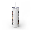 Skinny Tumbler with Straw – 20 oz Stainless Steel Cup