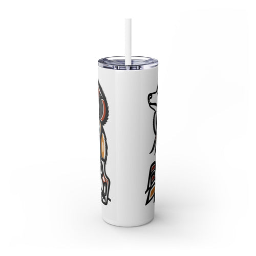 Skinny Tumbler with Straw – 20 oz Stainless Steel Cup
