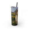 Skinny Tumbler with Straw – 20 oz Stainless Steel Cup