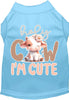 Adorable Cat or Dog Shirt for Pets Holy Cow, I'm Cute