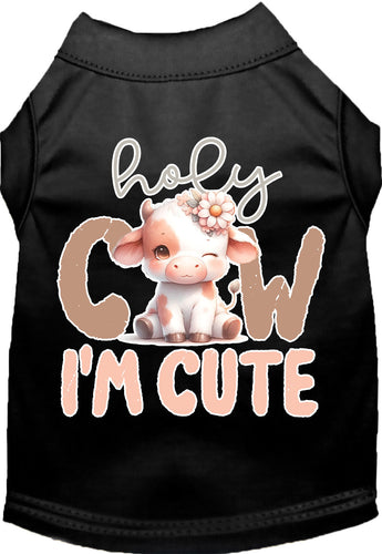 Adorable Cat or Dog Shirt for Pets Holy Cow, I'm Cute