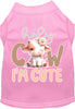 Adorable Cat or Dog Shirt for Pets Holy Cow, I'm Cute