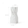 White Ceramic Vase Art Ornaments Living Room Flower Arrangement Decoration