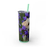Skinny Tumbler with Straw – 20 oz Stainless Steel Cup