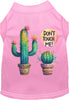 Adorable Cat or Dog Shirt for Pets Don't Touch Me Cactus