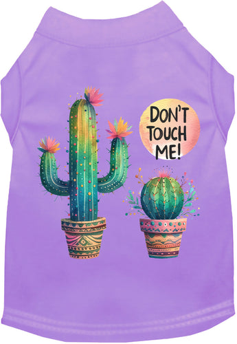 Adorable Cat or Dog Shirt for Pets Don't Touch Me Cactus