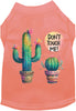 Adorable Cat or Dog Shirt for Pets Don't Touch Me Cactus