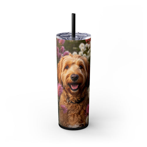 Skinny Tumbler with Straw – 20 oz Stainless Steel Cup