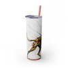 Skinny Tumbler with Straw – 20 oz Stainless Steel Cup