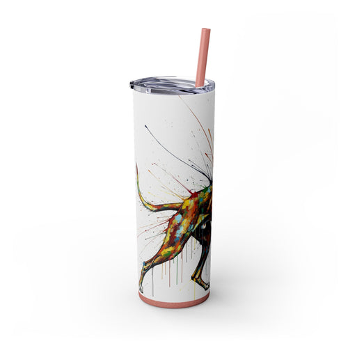 Skinny Tumbler with Straw – 20 oz Stainless Steel Cup