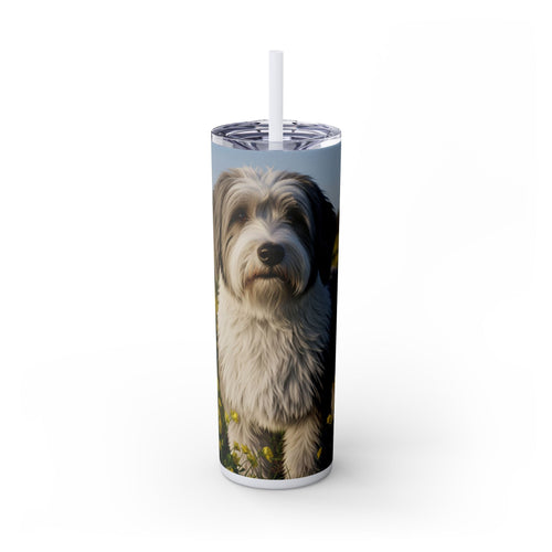Skinny Tumbler with Straw – 20 oz Stainless Steel Cup