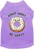 Adorable Cat or Dog Shirt for Pets Donut Worry, Be Happy
