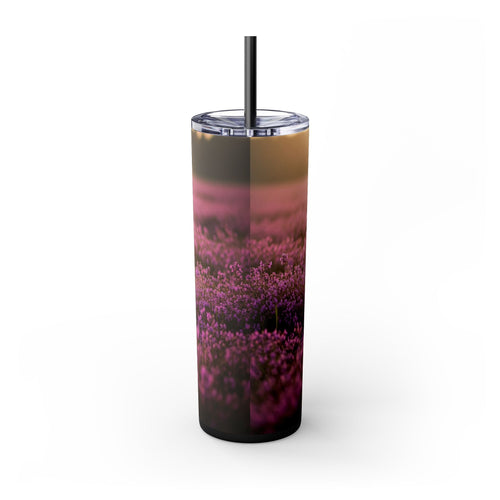 Skinny Tumbler with Straw – 20 oz Stainless Steel Cup