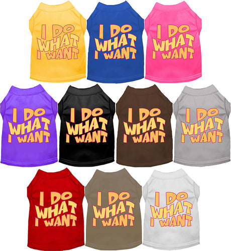 Adorable Cat or Dog Shirt for Pets I Do What I Want