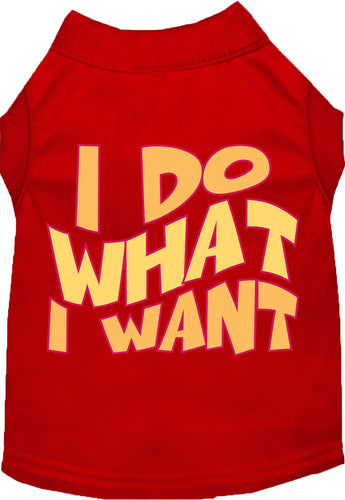 Adorable Cat or Dog Shirt for Pets I Do What I Want