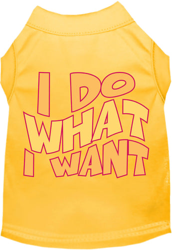 Adorable Cat or Dog Shirt for Pets I Do What I Want