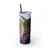 Skinny Tumbler with Straw – 20 oz Stainless Steel Cup